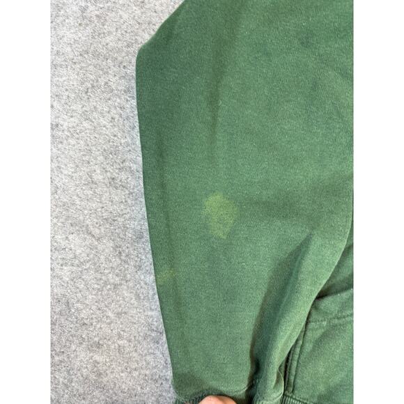 Vintage Y2K Dickies Texas Print Pullover Hoodie Mens Small Green Cozy Sweatshirt - Picture 3 of 9